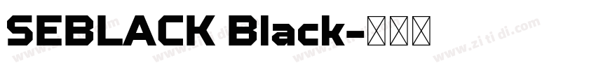 SEBLACK Black字体转换